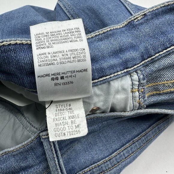 Mother Denim Women’s Rascal Ankle Be Good To Me Designer Jeans W28-30.25/L27.75 - Picture 10 of 15